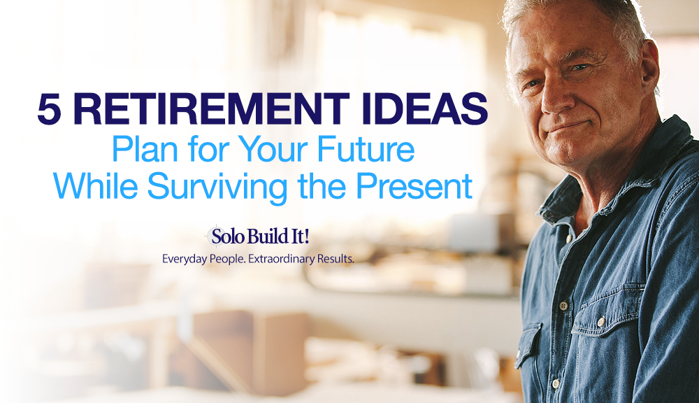 Man coming up with Retirement Ideas 