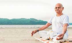 Retirement Guru doing Yoga