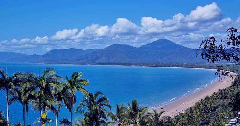 View of the beach in Port Douglas, Queensland