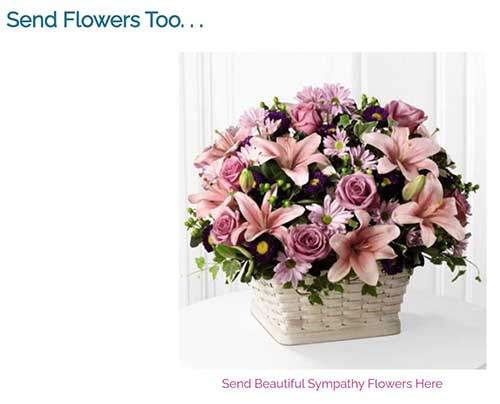 Image of flower arrangement with a call-to-action to generates retirement income