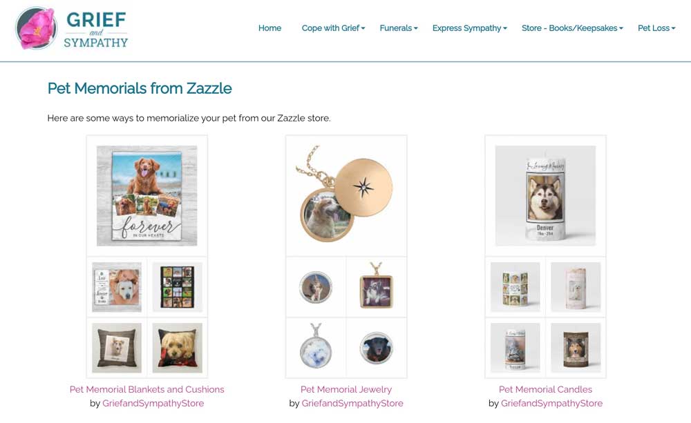 Zazzle widgets with hand picked products to generate retirement income